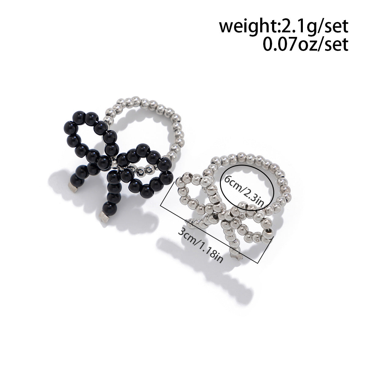 Planderful Bow Ring With Pearl Beads Metal Statement Ring For Women Vienna Verve