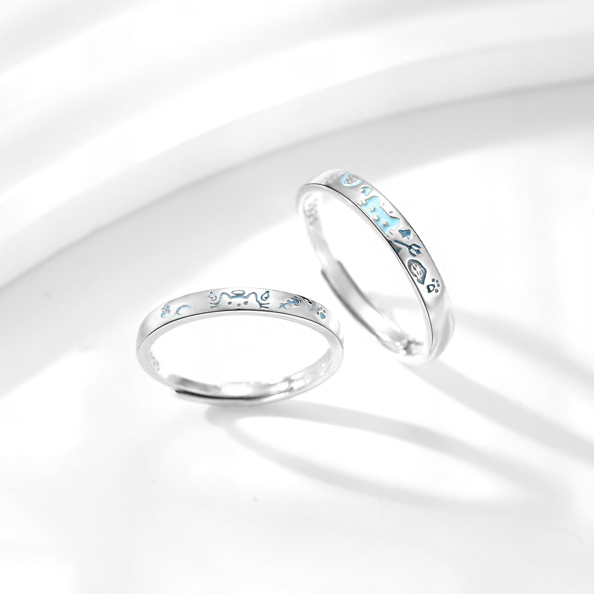 Angel Cat S925 Sterling Silver Ring