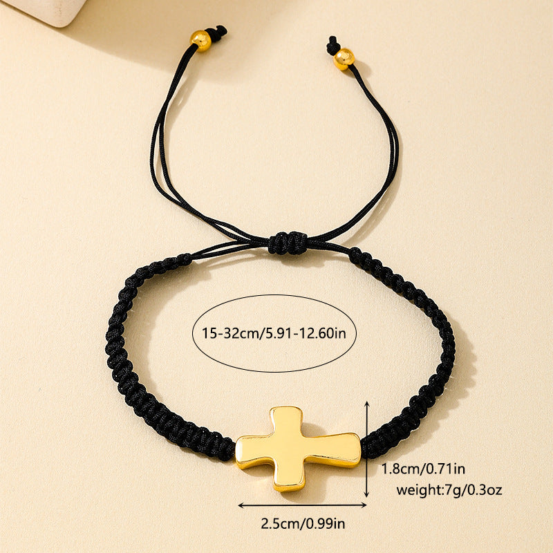 Planderful Vienna Verve Bracelet – Fashionable Versatile Metal Cross Design