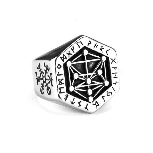 European And American Jewelry Men's Stainless Steel Viking Ring