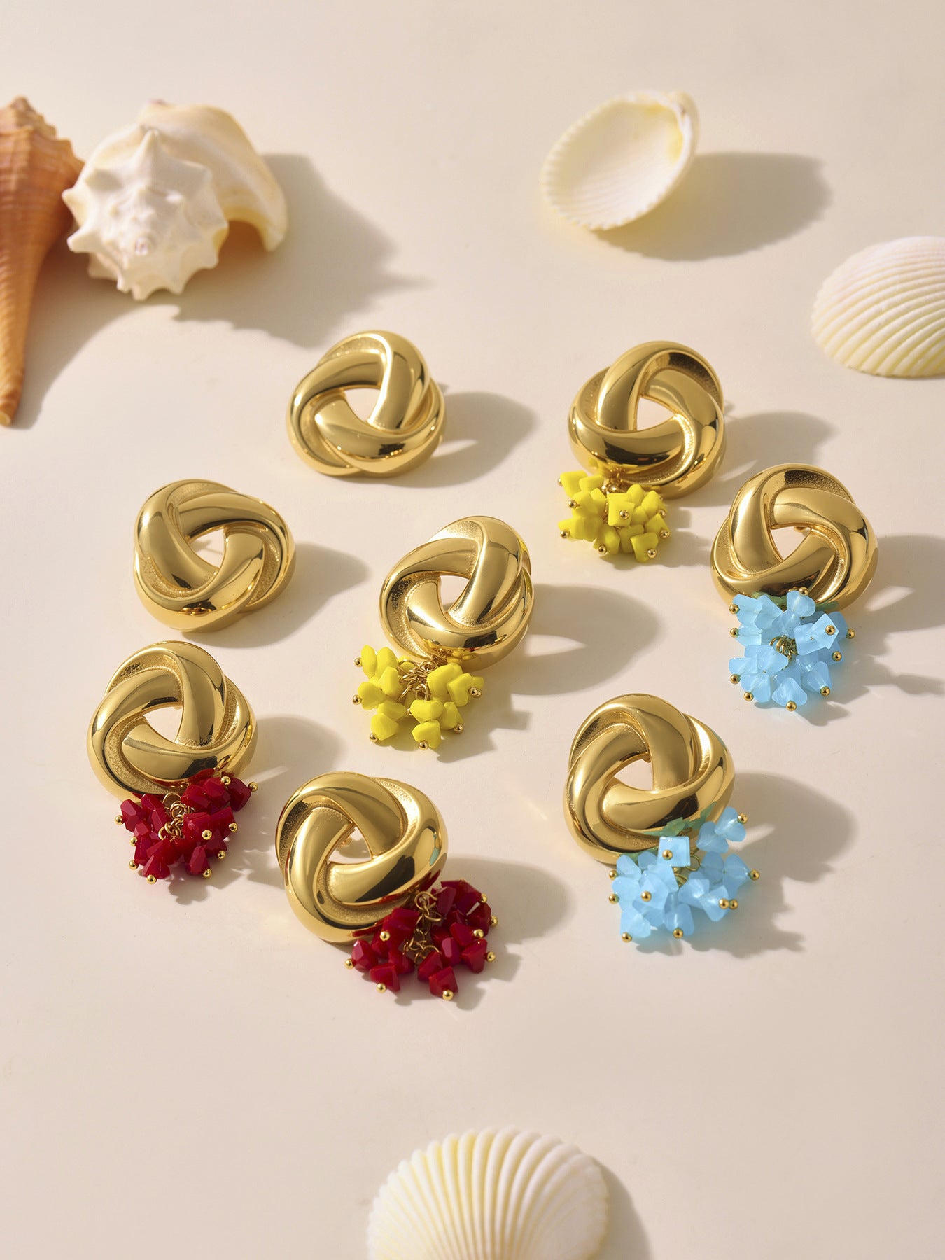 Planderful Geometric Tassel Stained Glass Earrings Women