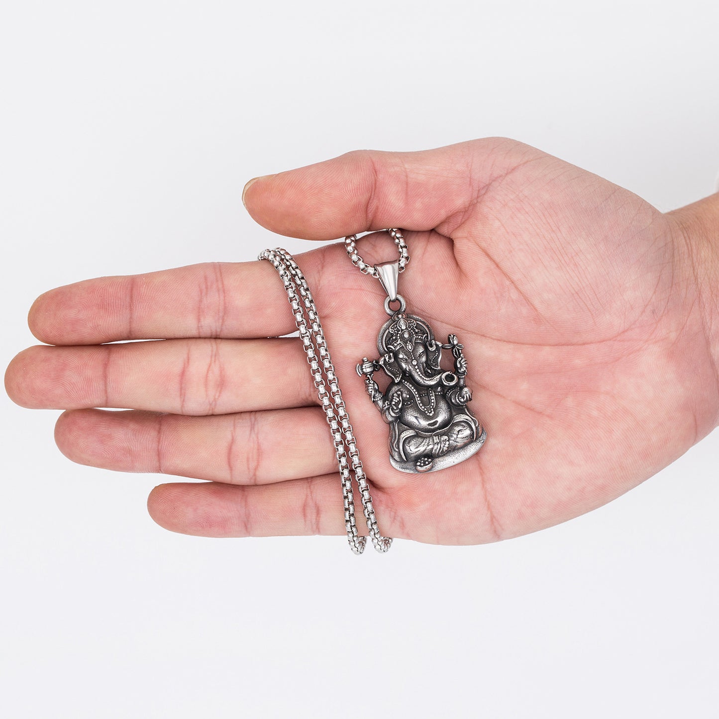 Stainless Steel Necklace – Elegant Buddha Pendant Handmade Thai Jewelry By Planderful