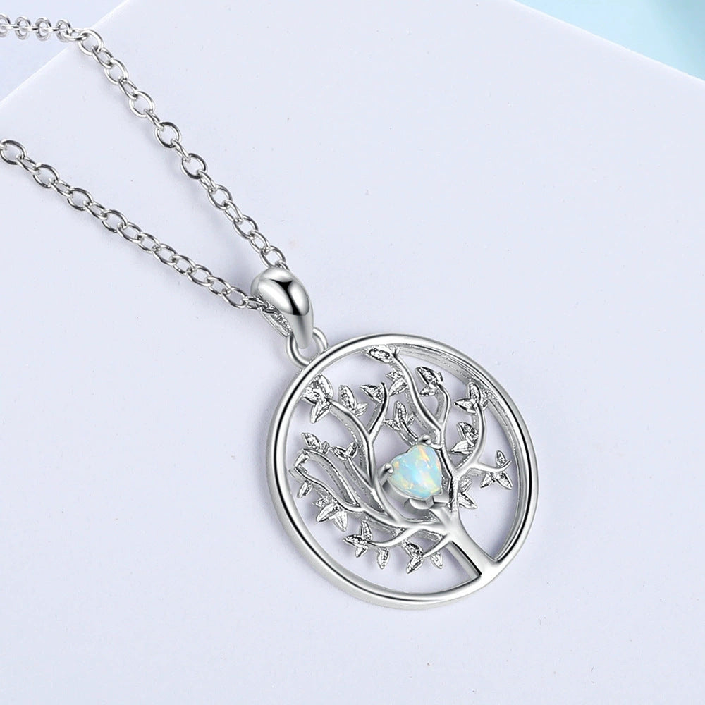 Planderful Jewelry Opal Tree Of Life Necklace