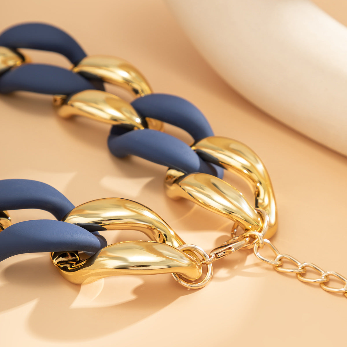 European and American Inspired Geometric Multi-Layer Necklace