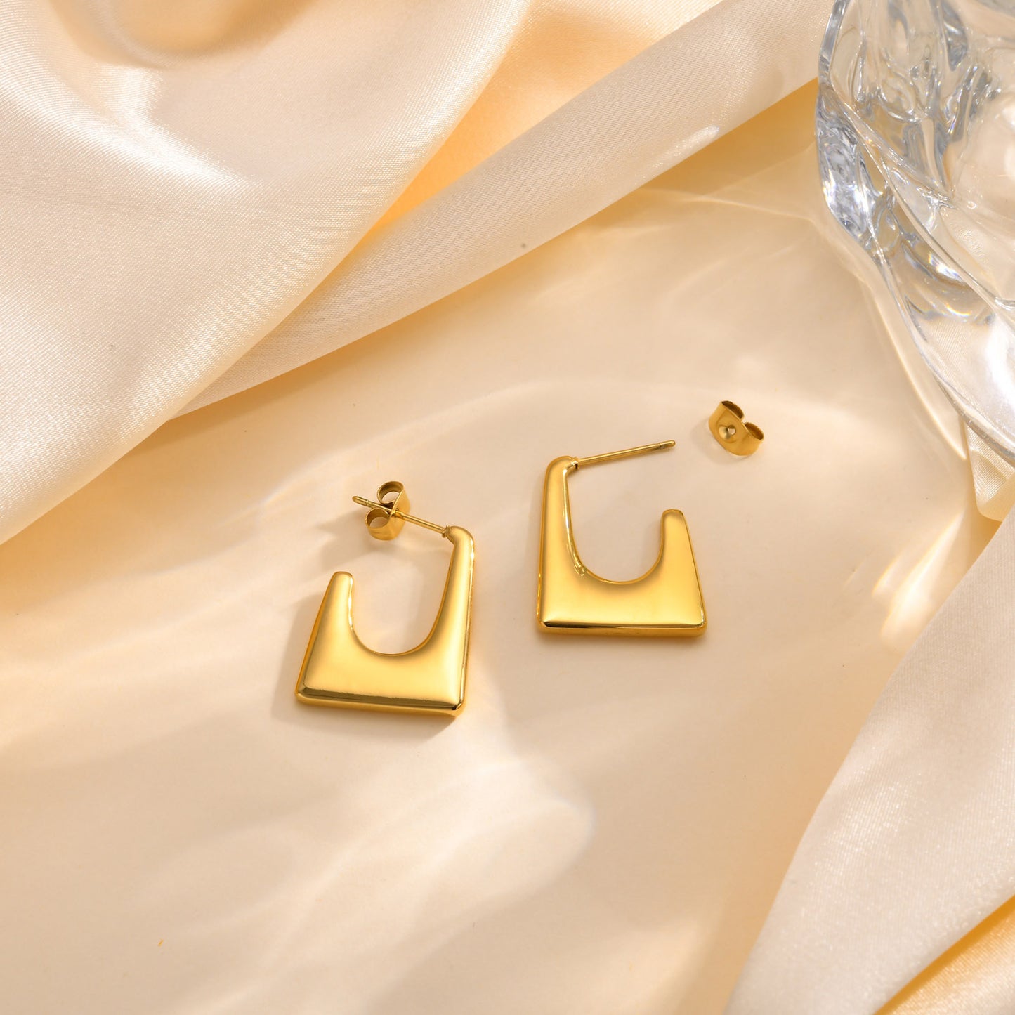 Personalized Fashion Earrings 18K Gold U-Earrings For Women