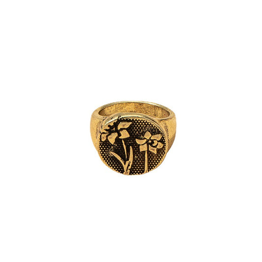 Floral Texture Ring - Vienna Verve Collection