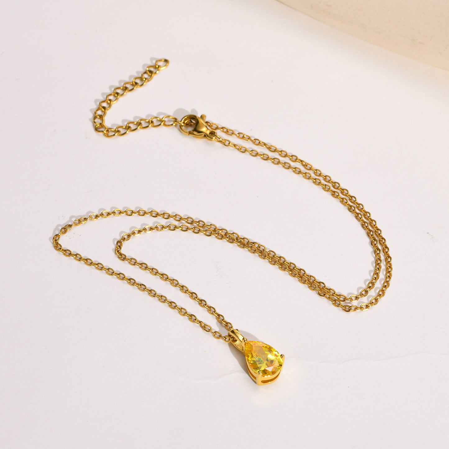 Stainless Steel Necklace Female Titanium Steel O-Shaped Pendant