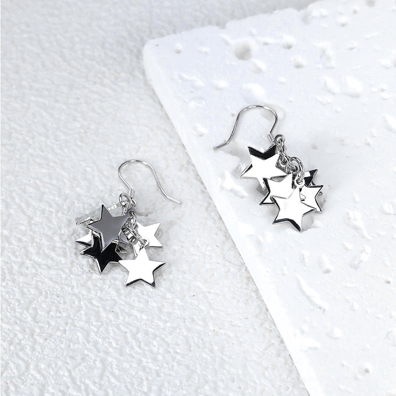 Star Tassel 925 Sterling Silver Women's Earrings
