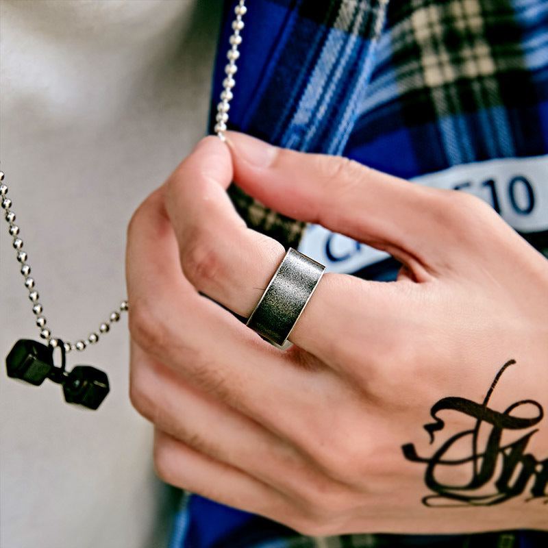 Nordic Minimalist Retro Stainless Steel Ring for Men and Women - Trendy Fashion Jewelry