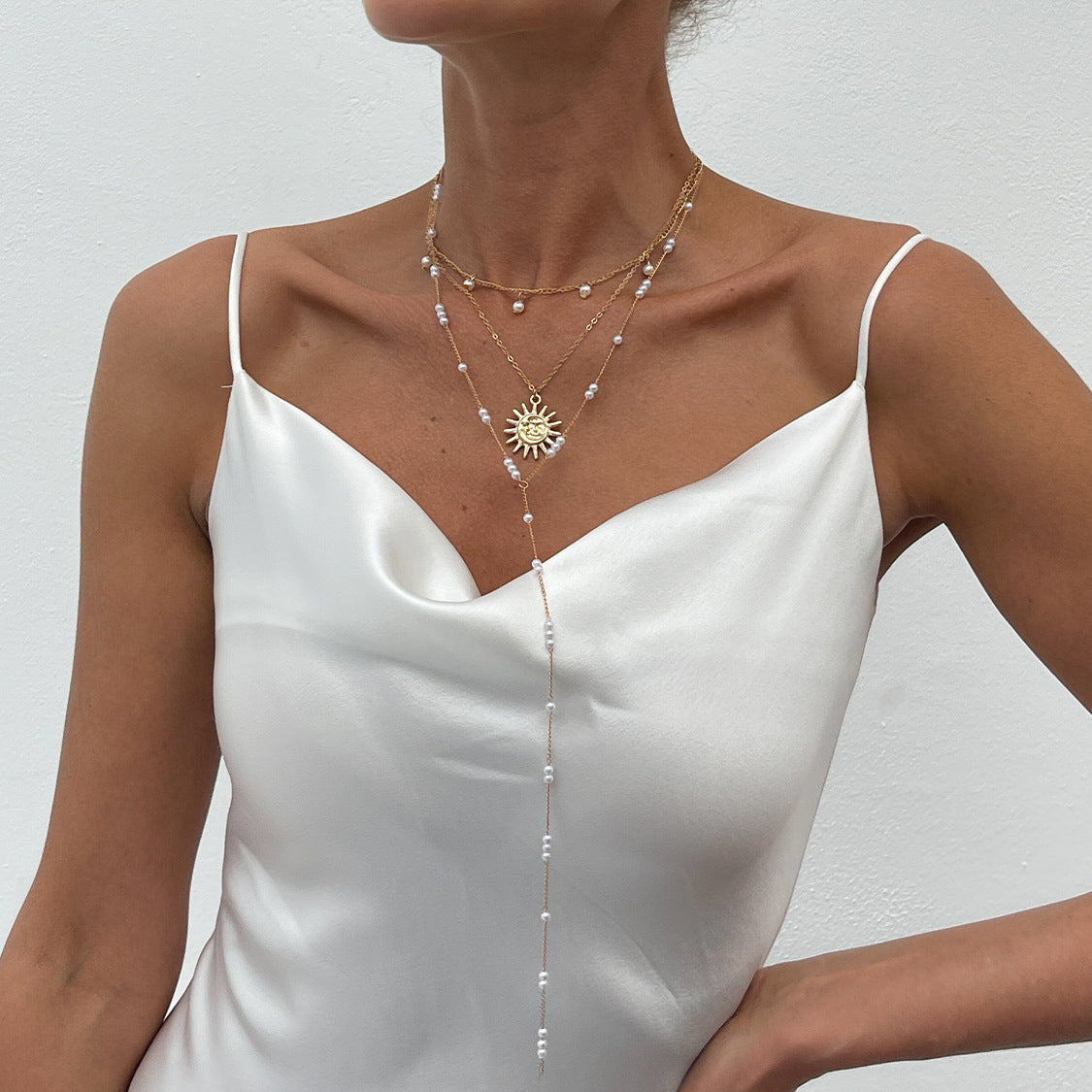 Planderful Vienna Verve Necklace – Elegant Y-Shaped Pearl Design