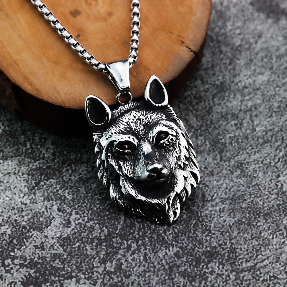 Europe America Domineering Direwolf Pendant 316 Steel Jewelry