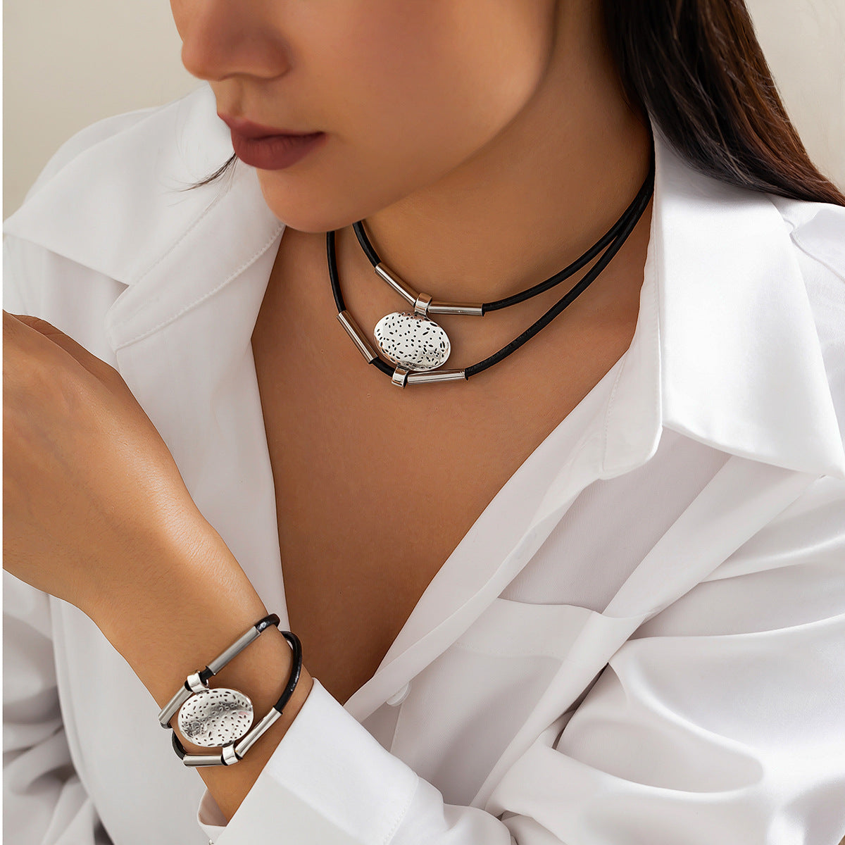 Ethnic Relief Choker & Bracelet Collection
