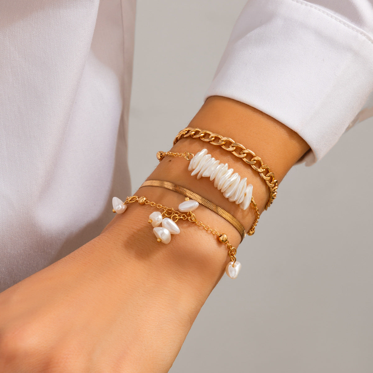 Planderful Pearl Bead Bracelet Vienna Verve Personalized Love Star Pendant For Women