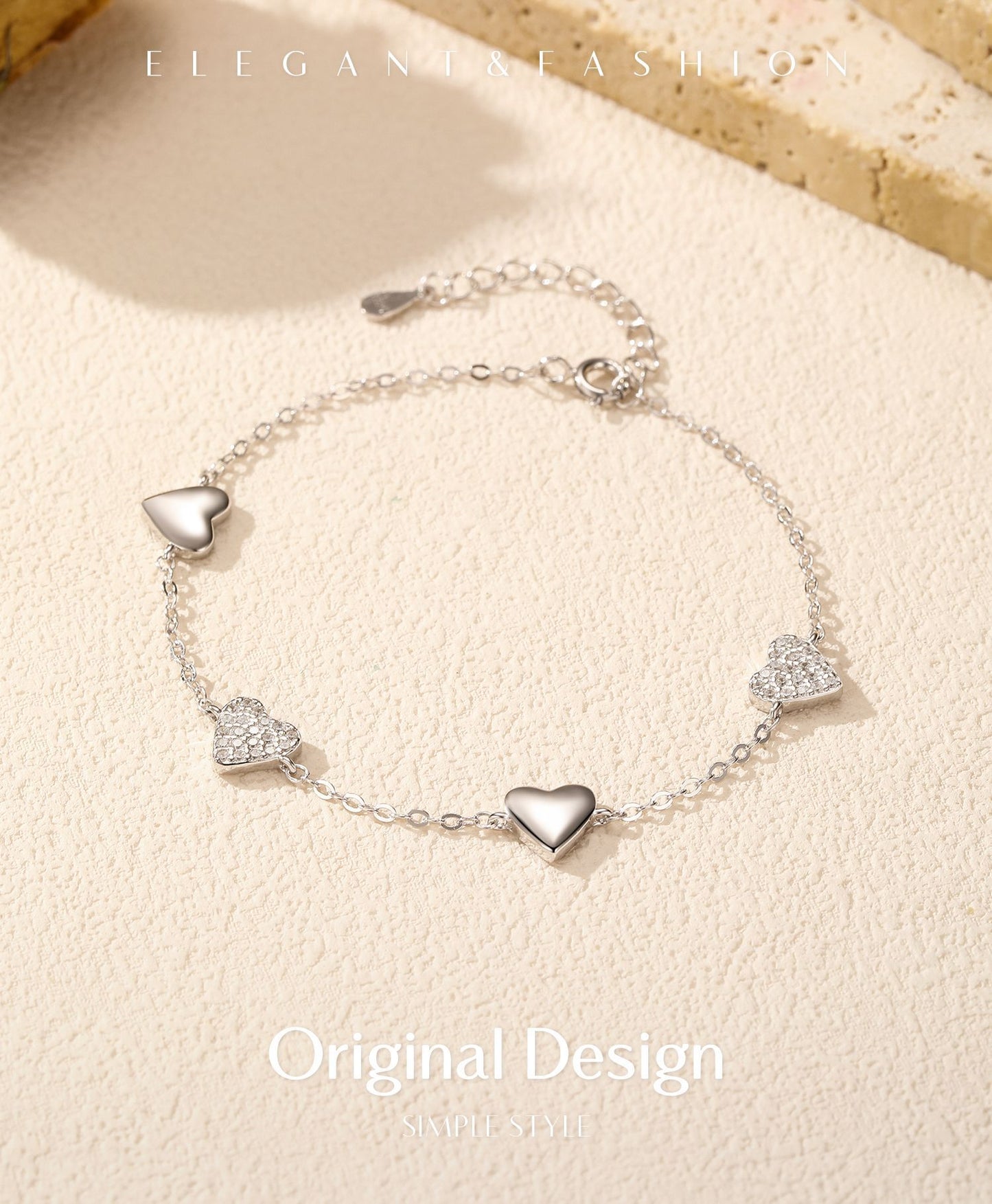 Planderful Everyday Genie Bracelet – Elegant Zircon Love Design