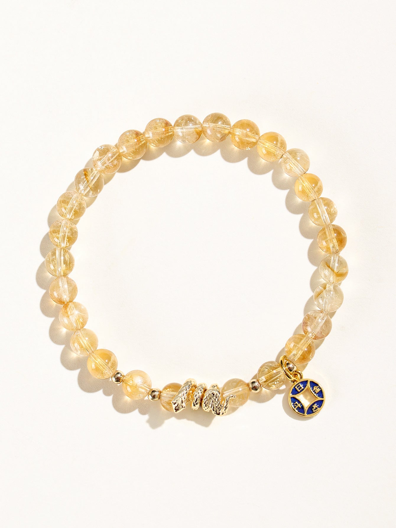 Planderful Fortune's Favor Bracelet – Versatile Citrine Yellow Crystal Design