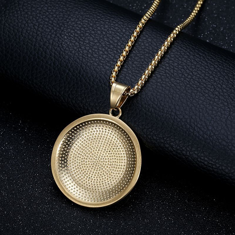 Zircon Necklace - Statement Eye of Horus Pendant