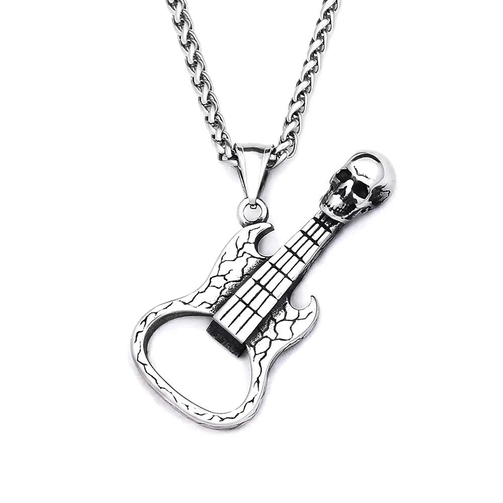 Skull Viking Stainless Steel Men's Pendant Necklace