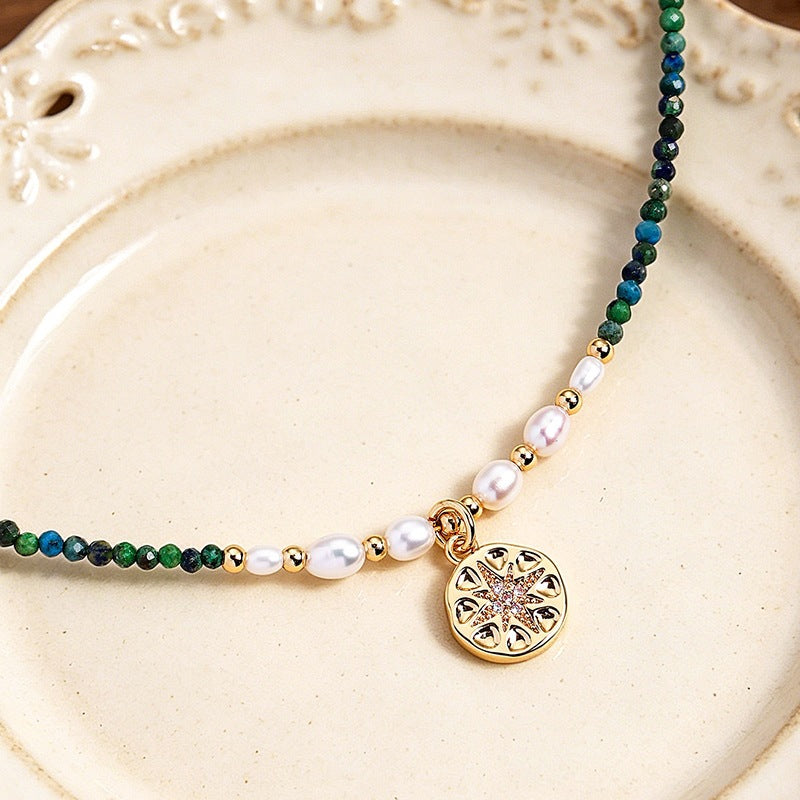 Pearl Eye Faceted Necklace