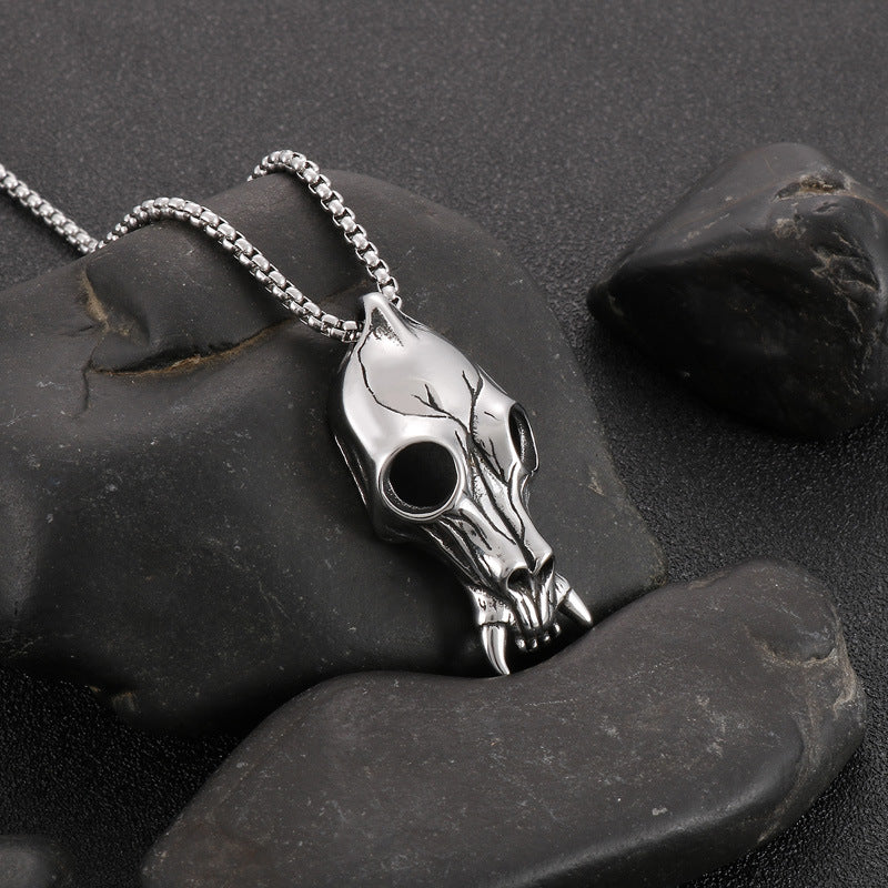 Dark Ghost Skull Pendant with Punk Vibes for Men