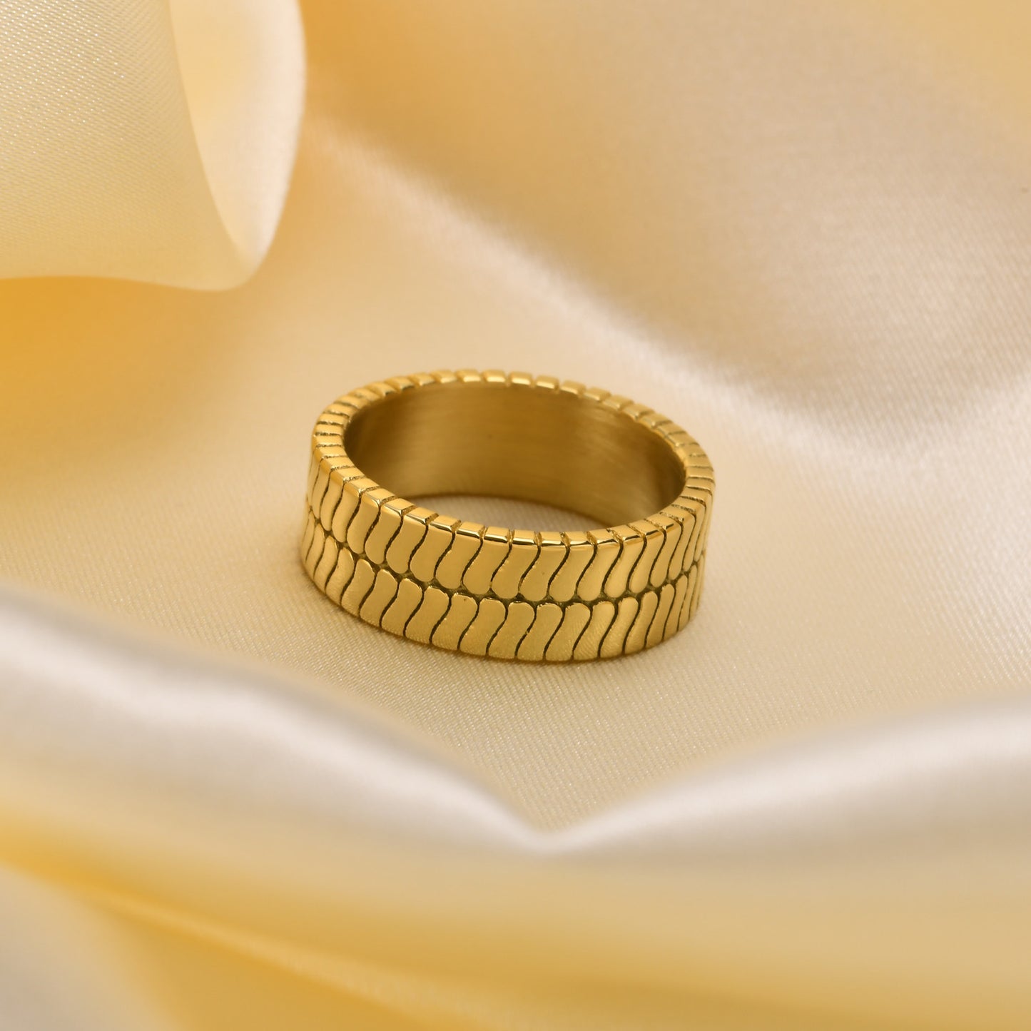 European And American Cross-Border Jewelry Ring 18K Gold