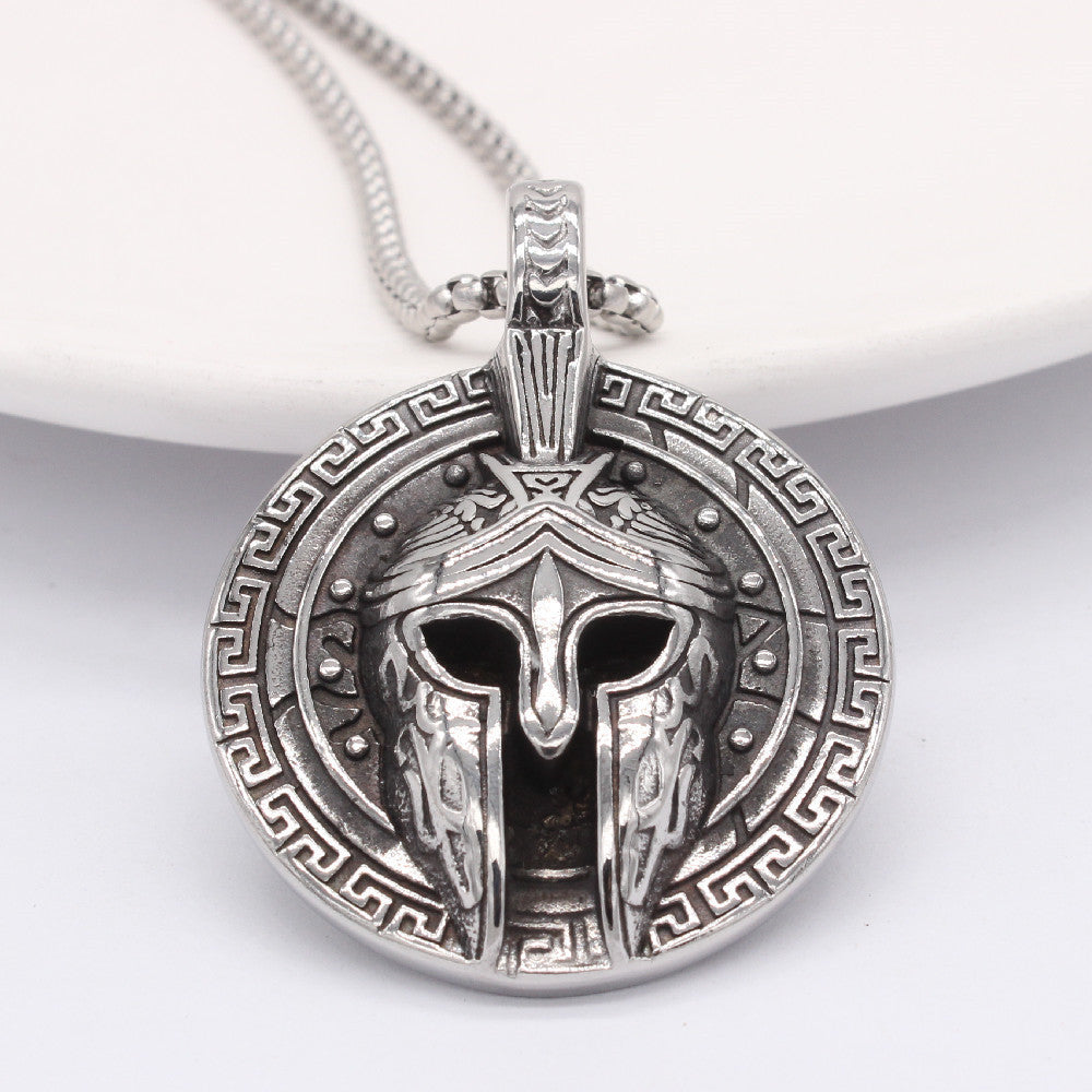Pharaoh Mask Titanium Steel Pendant Necklace