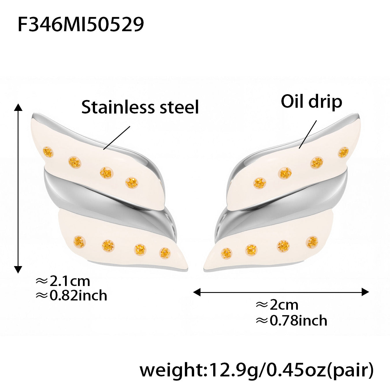 Planderful Geometric Color Matching Drip Earrings For Women