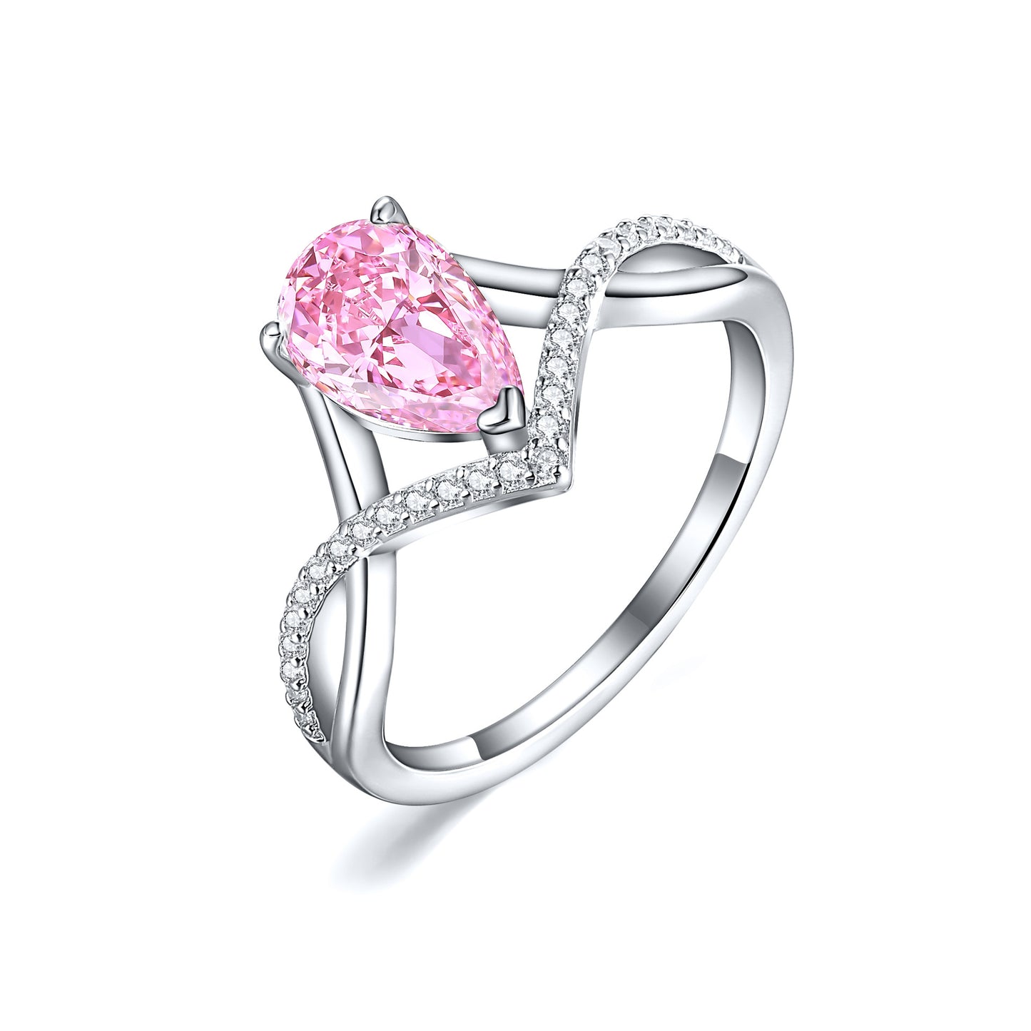 High-End 925 Sterling Silver 1.5ct Ice Flower Cut Ring