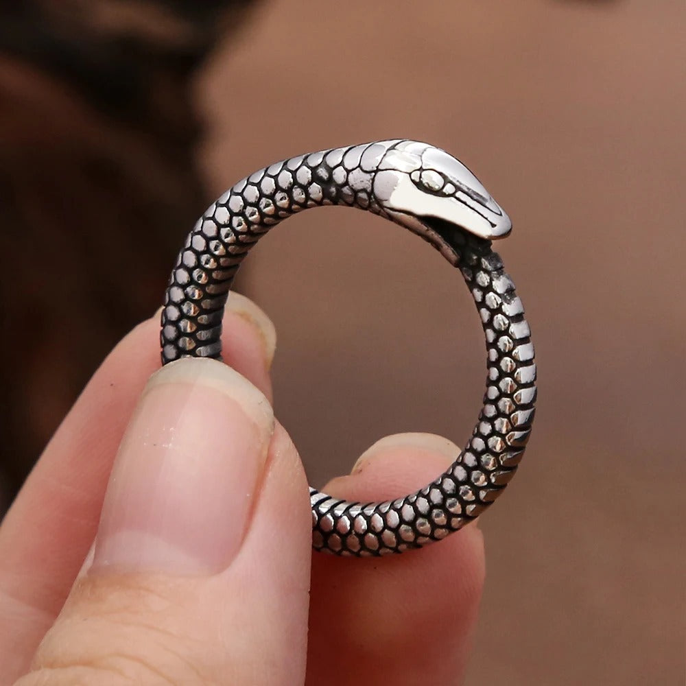 Vintage Viking Stainless Steel Men's Ring