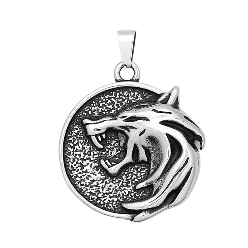 Vintage Viking Wolf Stainless Steel Men's Ring