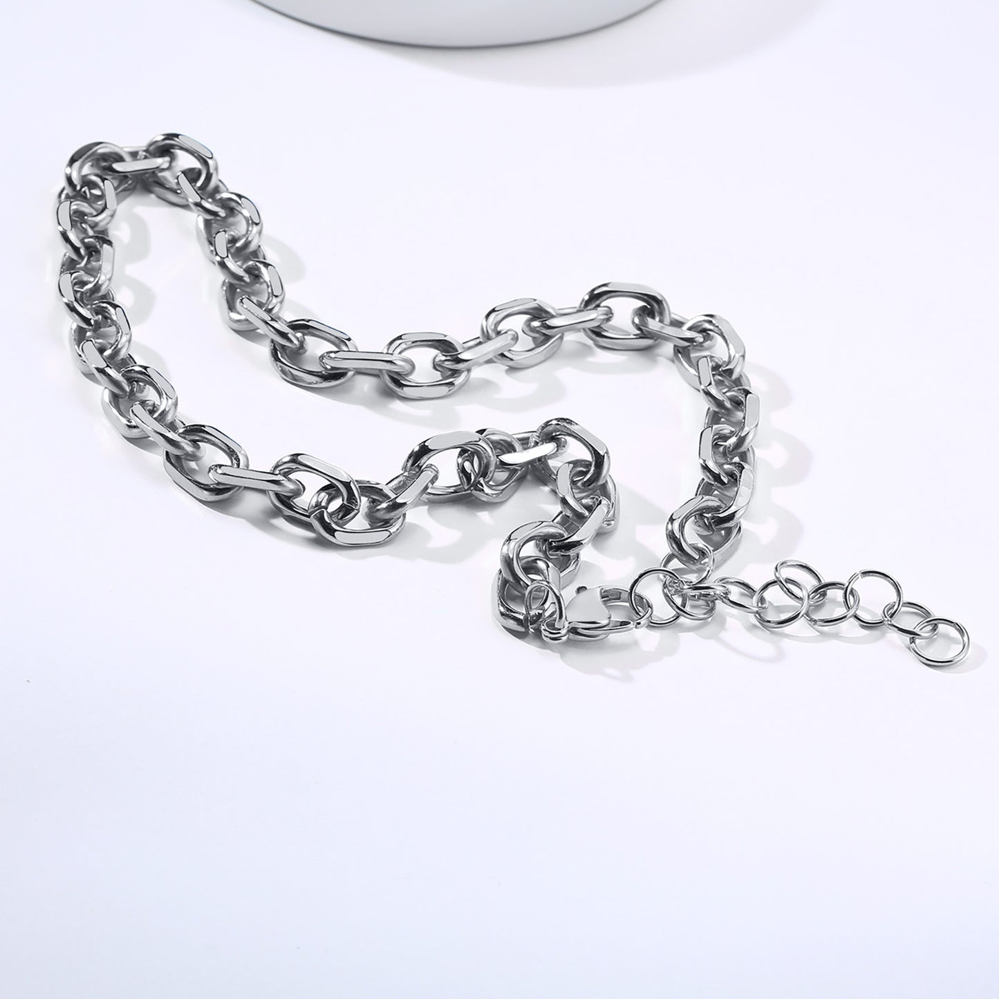 Foreign Trade Jewelry Stainless Steel Necklace Thick Chain