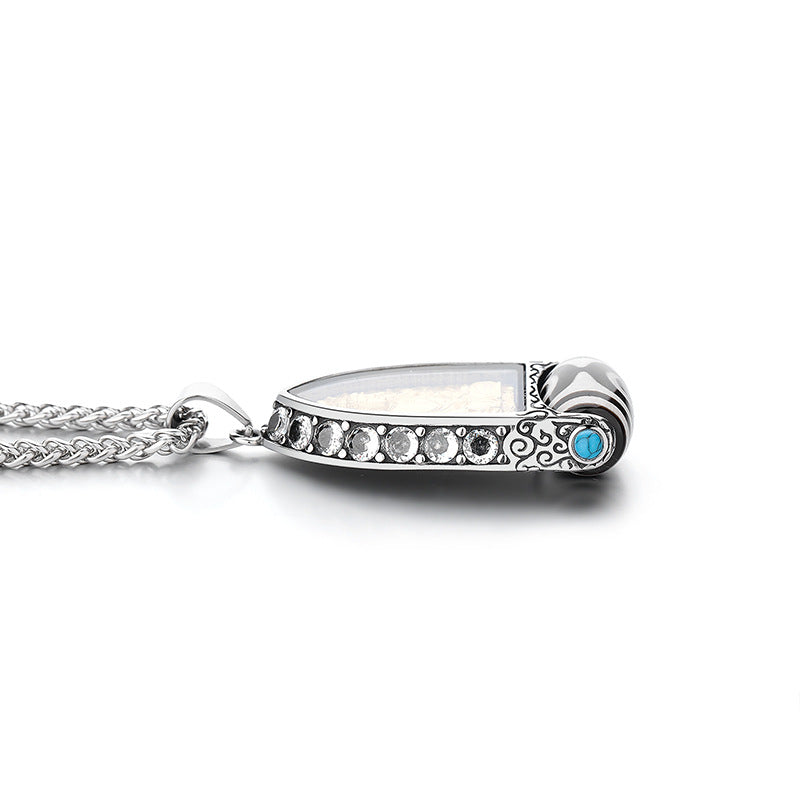 Steel Necklace - Vintage Zodiac Signs And Saint Charms Chain For Men And Women Everyday Luxe