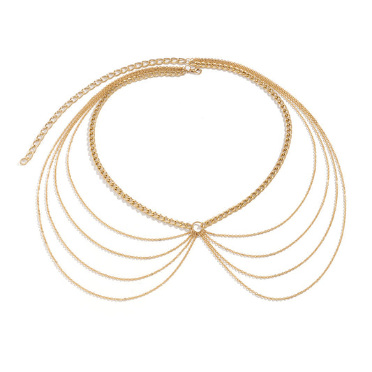 Waist Chain with U-shaped Tassel Pendant - Fashionable European and American Jewelry