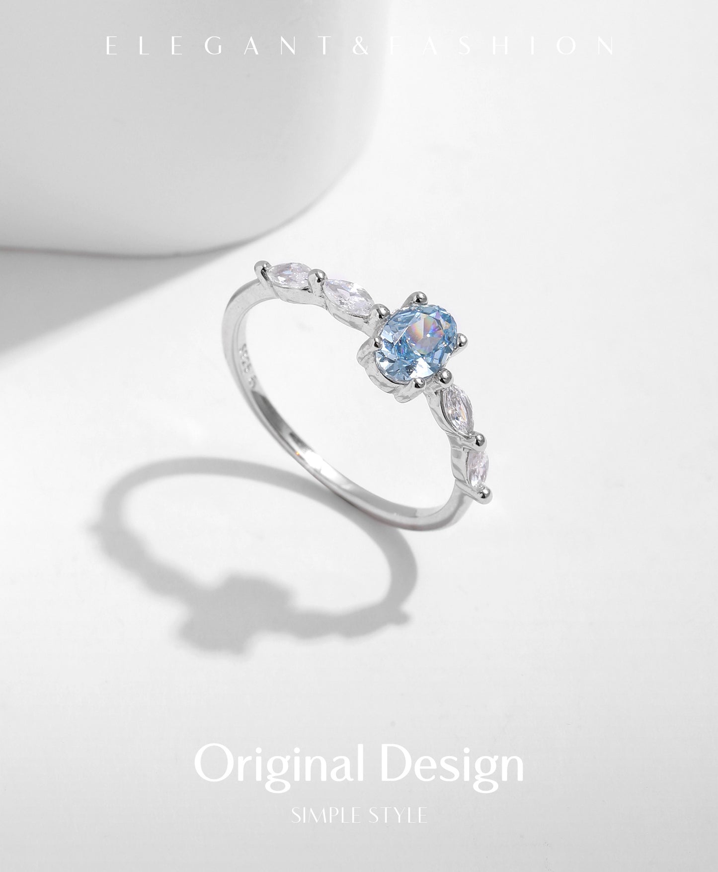 Planderful Gala Fireworks Ring – Elegant British Style with Shining Zircon