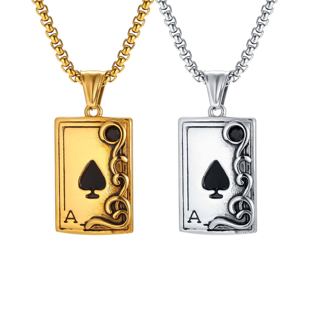 Poker Tide Hip Hop Stainless Steel Pendant
