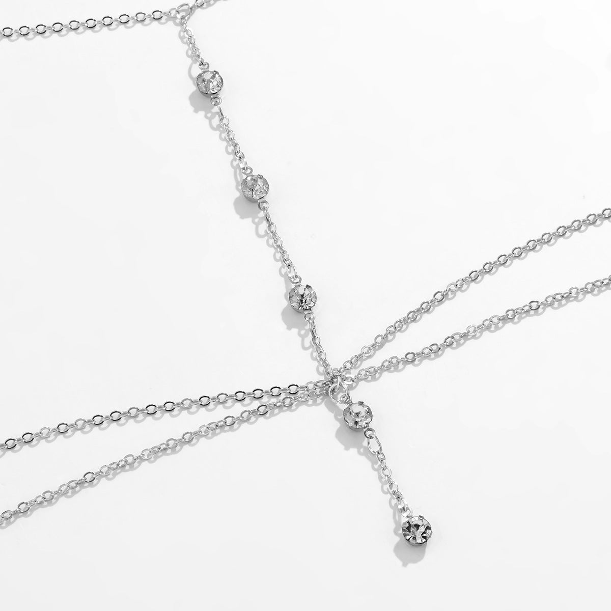 European and American Jewelry Collection - Vienna Verve Rhinestone Body Chain Necklace