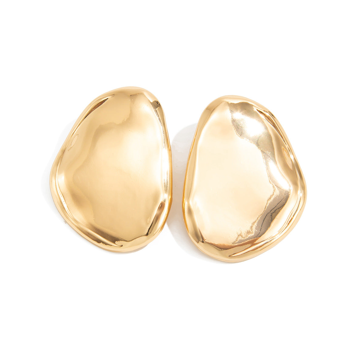 Planderful Geometric Stud Earrings For Women With Irregular Mirror Design Bold Statement Jewelry Vienna Verve