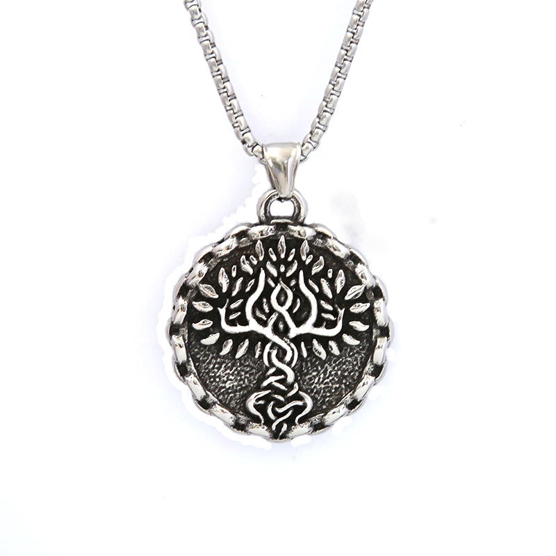 AliExpress New Hip Hop Tree of Life Titanium Steel Pendant