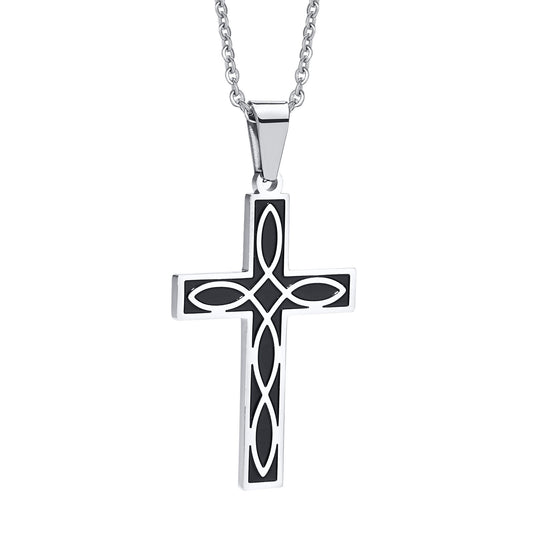 Stainless Steel Corrosion Celtic Knot Cross Pendant Steel Men
