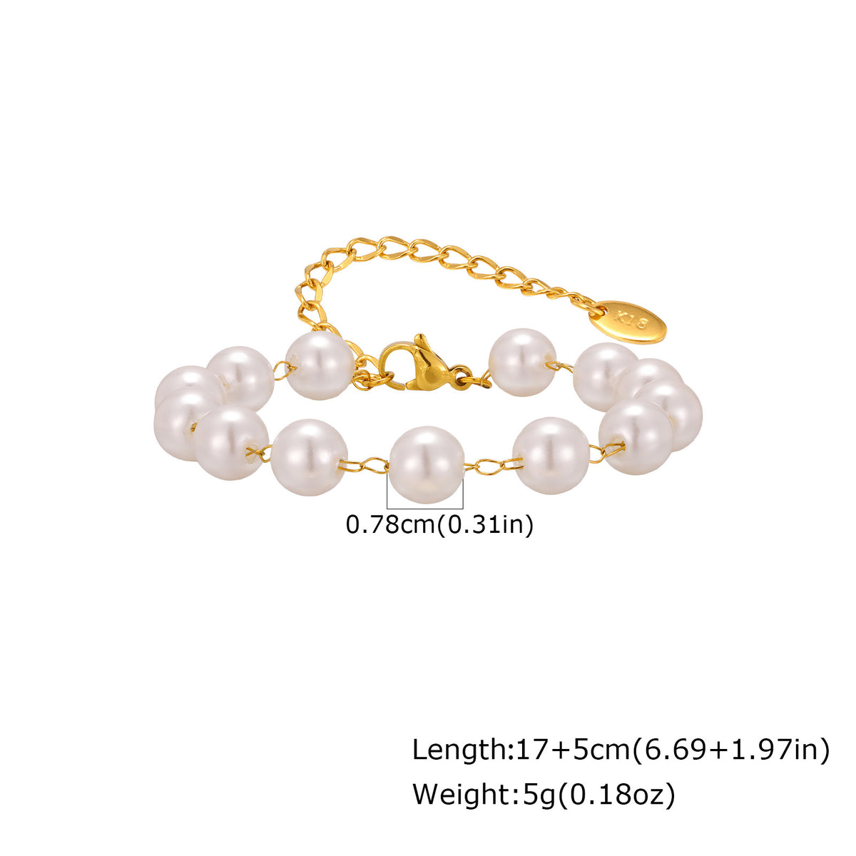 Stainless Steel -Style Minimalist Design – Layered Daily – Pearl-Like Y-Shaped Necklace