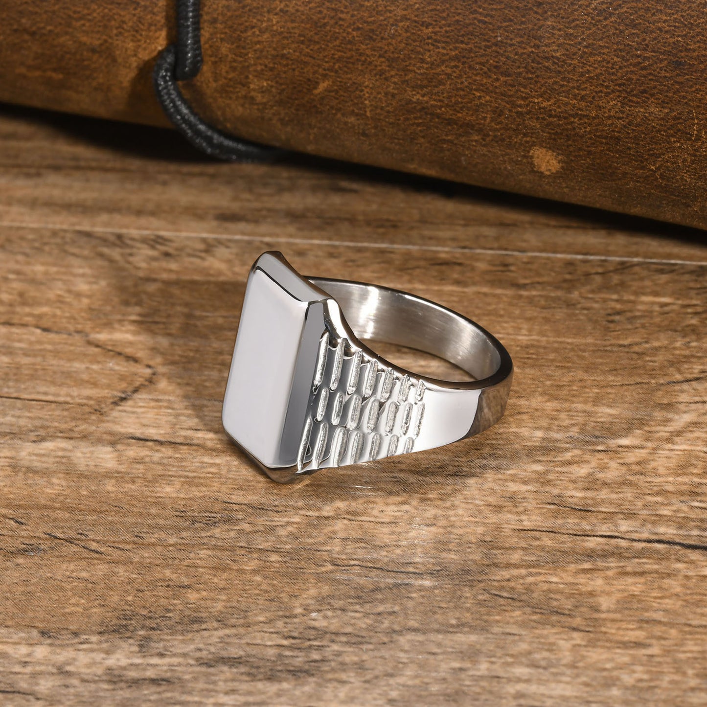 Stainless Steel Cross-Border Ring for Men's Fashion Trend