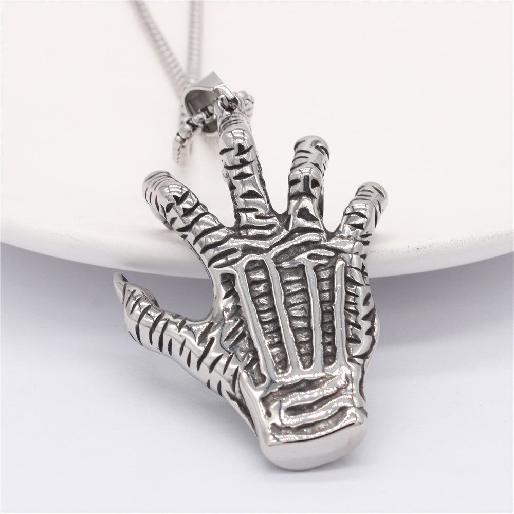 Devil Claws Eye Pendant For Men Unisex Bold Protection Necklace Planderful European And American Retro Style