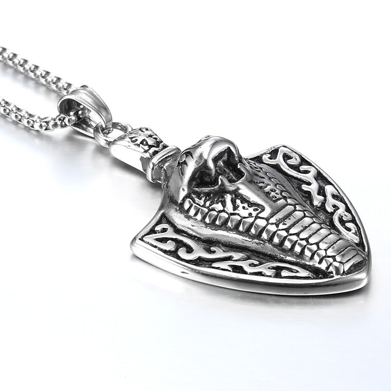 Retro Hip Hop Cobra Pendant in Titanium Steel for Men - Personalized Stainless Steel Jewelry