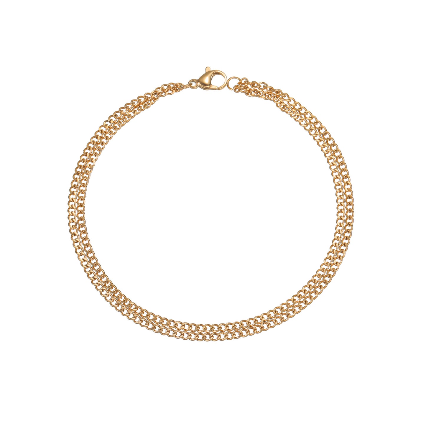 Planderful Everyday Genie Titanium Steel Double Chain Bracelet For Unisex Premium Quality Jewelry
