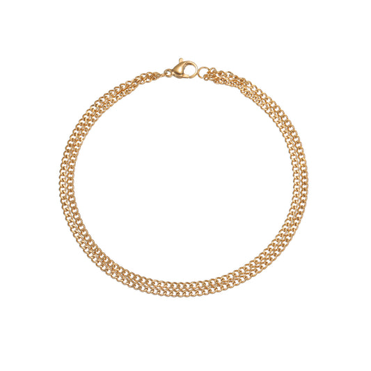Planderful Everyday Genie Titanium Steel Double Chain Bracelet For Unisex Premium Quality Jewelry