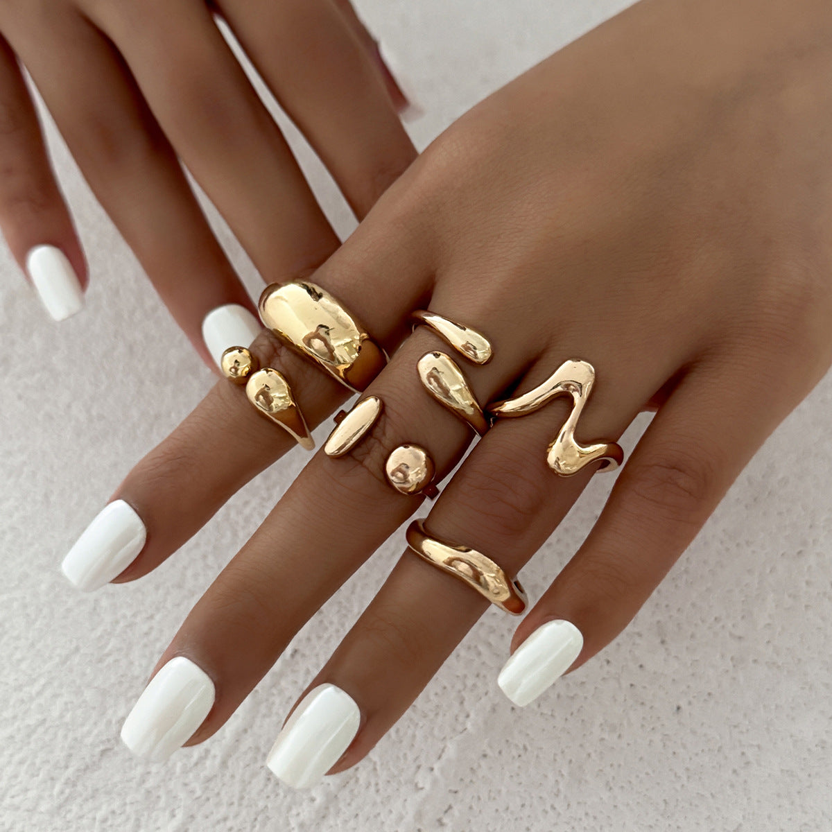 Planderful Vienna Verve Exaggerated Cross Thread Ring For Retro Geometric Statement Jewelry Unisex