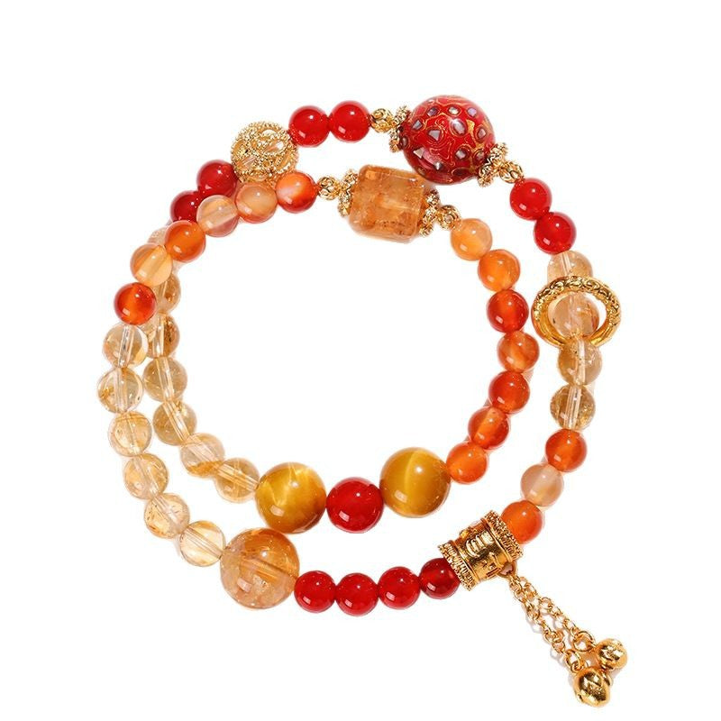 Planderful Fortune's Favor Bracelet – Unique Crystal and Tiger Eye Design