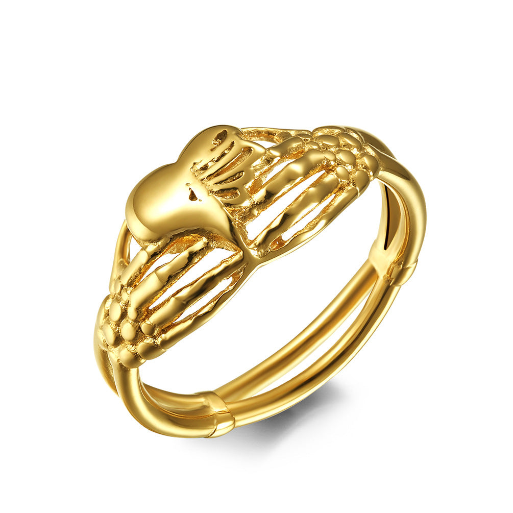 Celtic Holding Love Stainless Steel Ring Stainless Steel