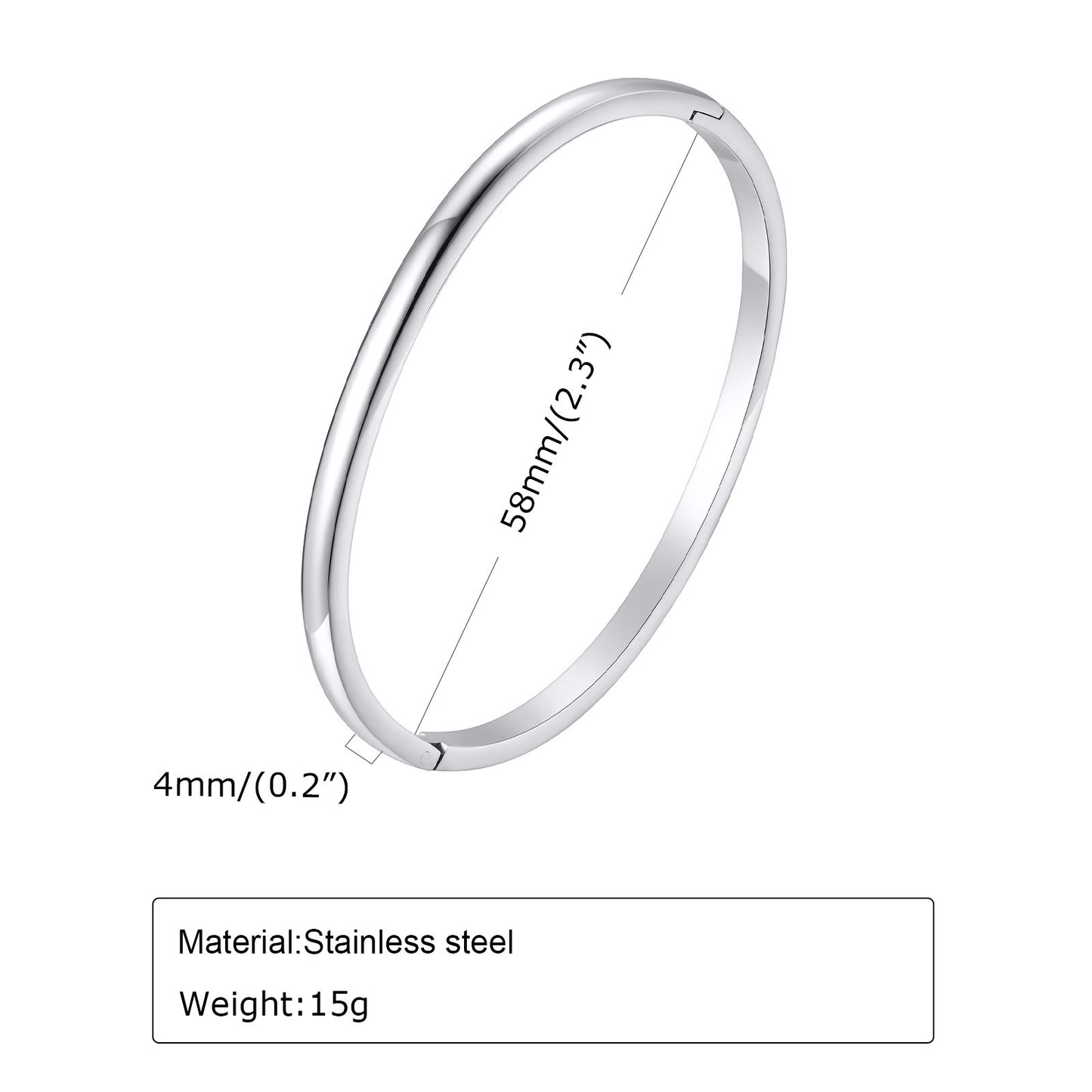 Stainless Steel Bare Body Open Bracelet Women's Jewelry Wholesale