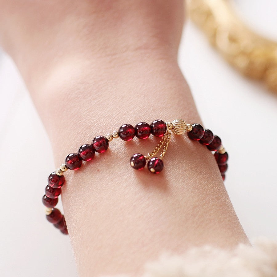 Garnet Crystal Bracelet
