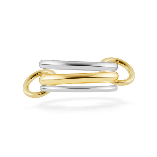 Planderful Stacking Interlocking Ring For Men And Women Size 6 To 9 Three Ring Band Creative Unisex Hand Jewelry